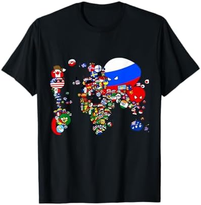 Amazon.com: World Map of All Seven Continents T-Shirt T-Shirt